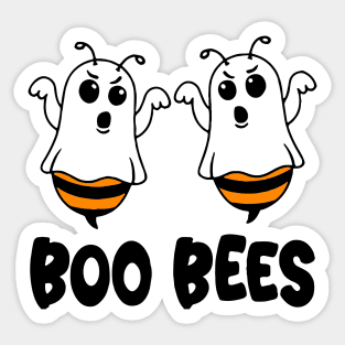 Two Boo Bees Ghost Funny Halloween Sticker